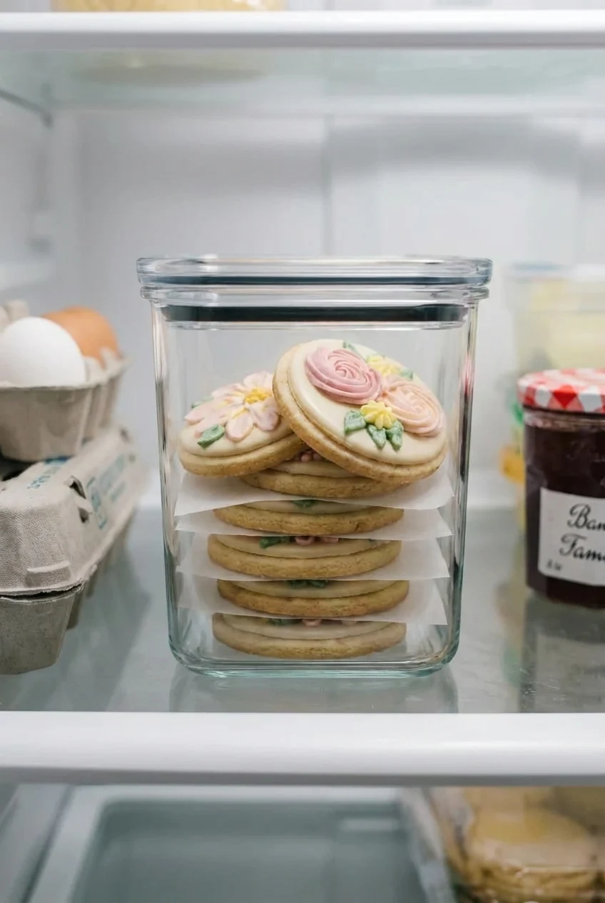 How to store and reheat Spring Flower Sugar Cookies