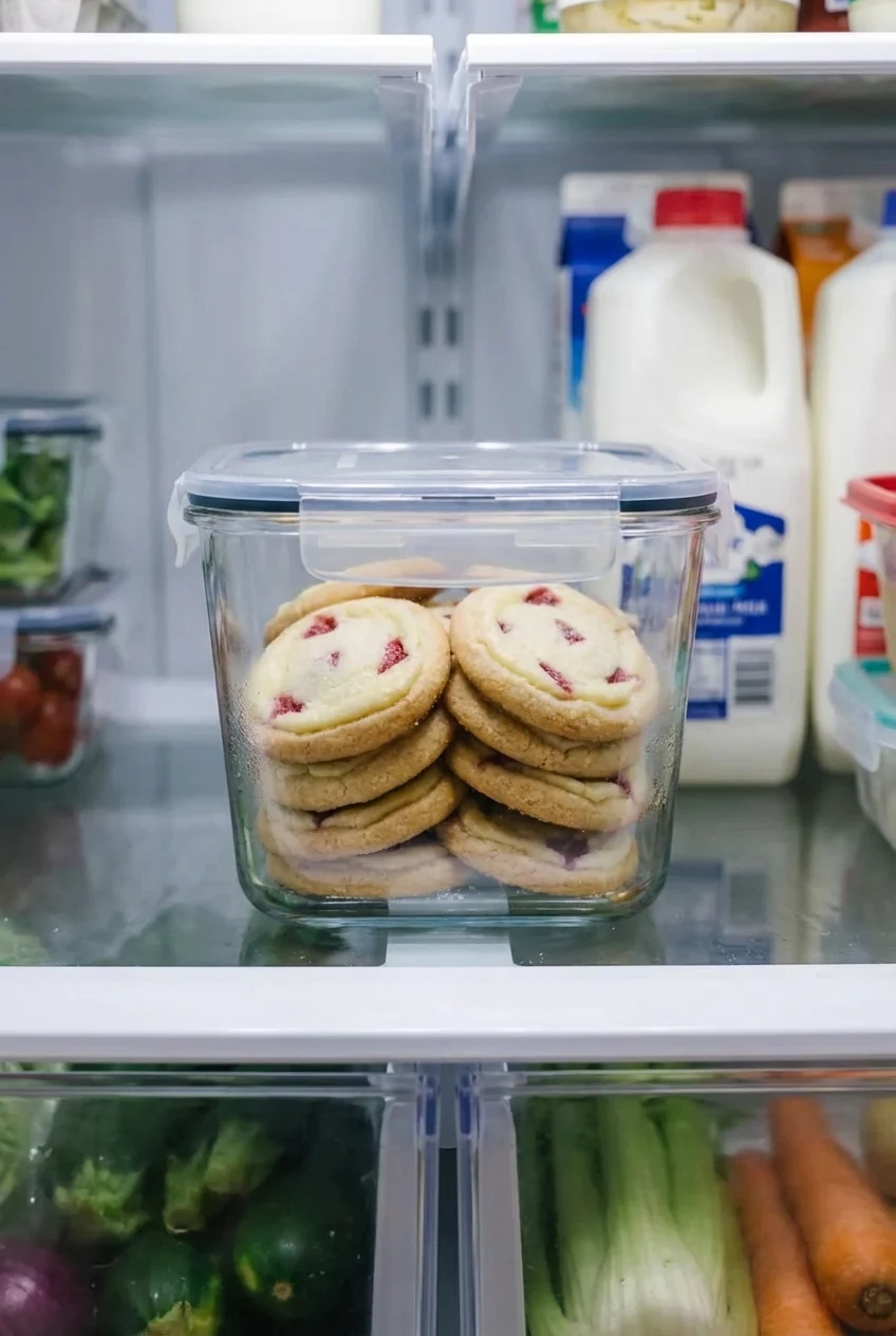 How to store and reheat Strawberry Cheesecake Cookies