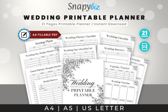 Wedding Planner Printable PDF
