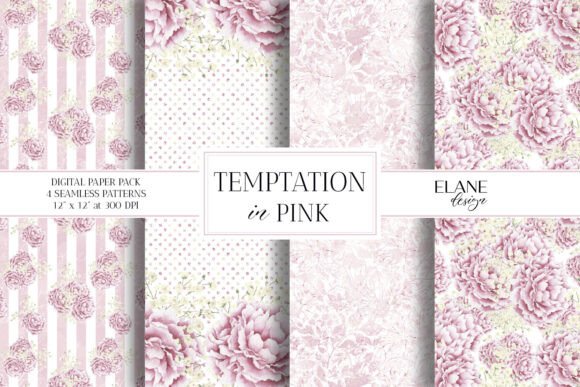 Elegant Floral Wedding Digital Paper