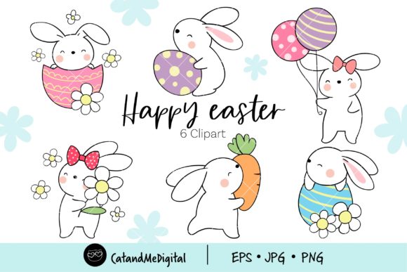 Cute Bunny Easter Clipart