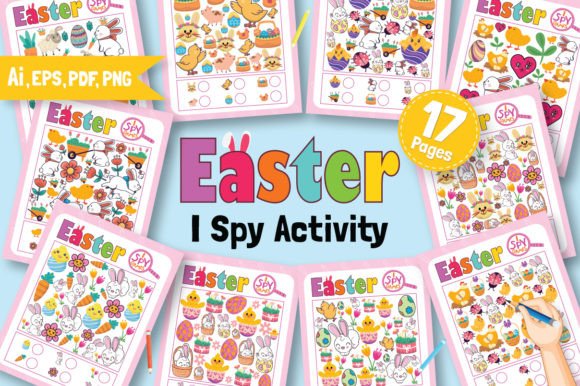 I Spy Easter Activity Sheets for Kids