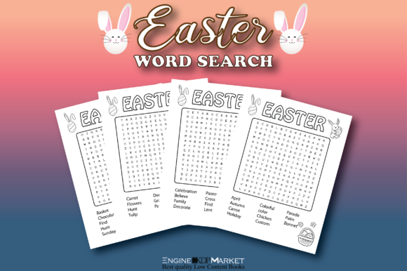 Easter Word Search - Kdp Template