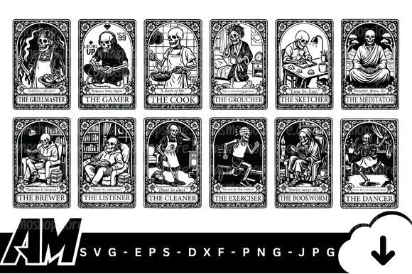 Digital Tarot Design Bundle for Creative Projects