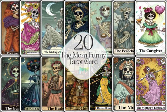 Witty Tarot Card Designs for Moms