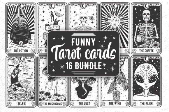 Whimsical Tarot Cards SVG Bundle