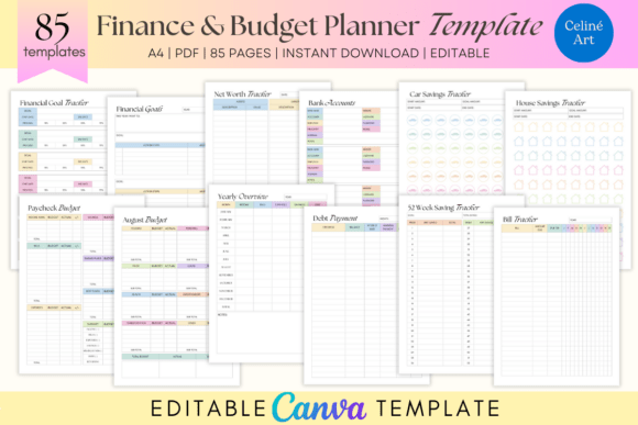 Ultimate Canva Finance & Budget Planner Set