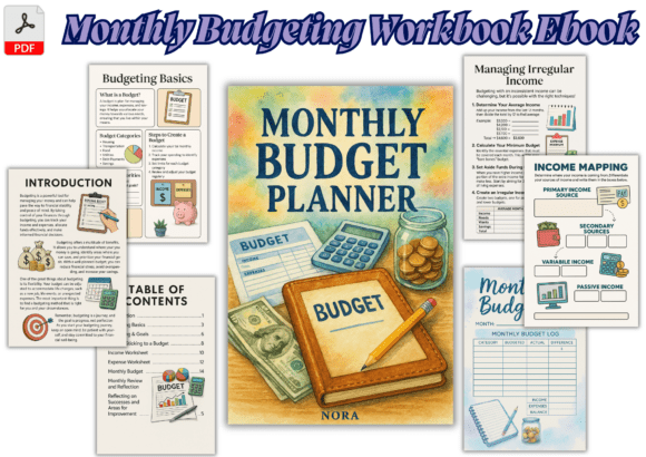 Elegant Watercolor Budget Planner by Nora