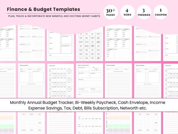 Ultimate Budget Planner Kit with Financial Savings Tracker