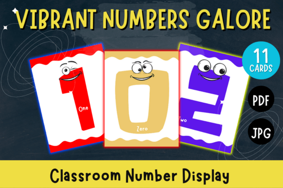 Interactive Colorful Big Number Display for Classroom Learning