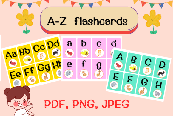 Fun Printable Alphabet Flashcards for Preschool and Kindergarten Learning