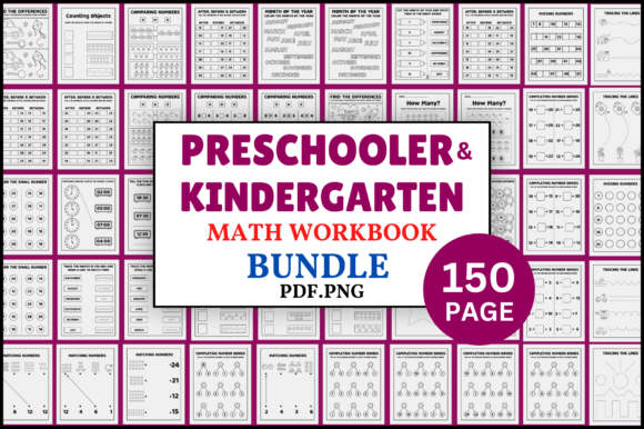 Ultimate Early Math Learning Workbook Bundle for Preschool and Kindergarten