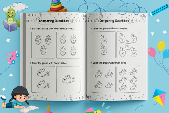 Whimsical Kindergarten Math Worksheets Bundle