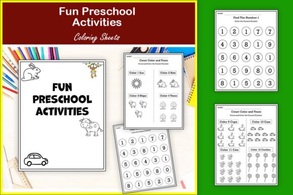 Joyful Math Adventures for Preschoolers: Interactive Coloring and Counting Activities