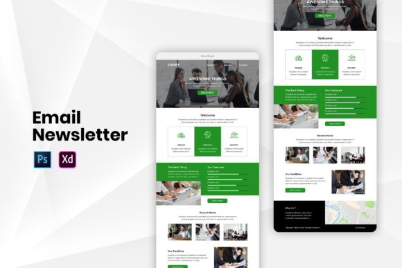Colorful Editable Email Newsletter Template for Stylish Marketing