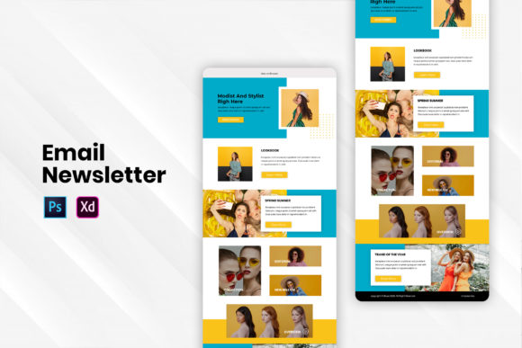 Colorful & Customizable Email Newsletter Template for Engaging Marketing
