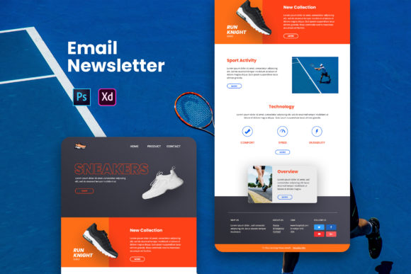 Colorful & Customizable Email Newsletter Template for Effective Marketing