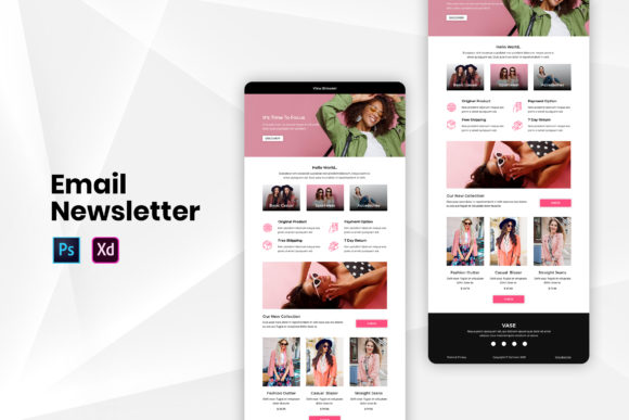 Colorful & Editable Email Newsletter Template for Effective Marketing