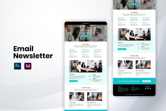 Colorful Editable Email Newsletter Templates for Stunning Marketing