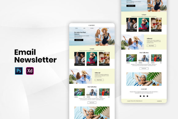 Colorful Editable Email Newsletter Template for Memorable Marketing