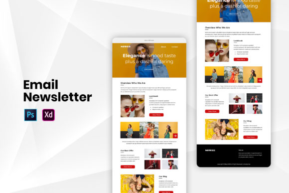 Colorful Email Newsletter Template for Memorable Marketing