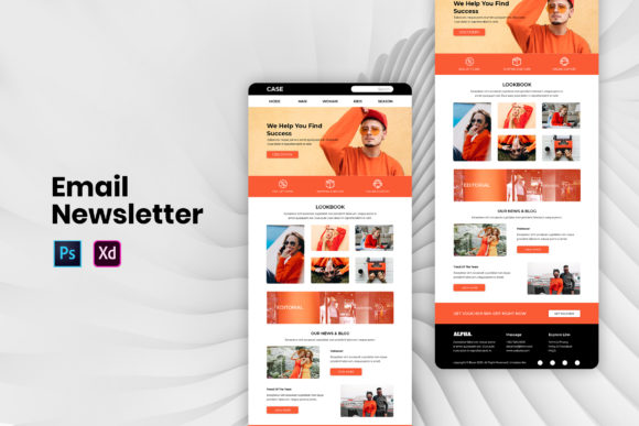 Colorful & Editable Email Newsletter Template for Stunning Email Marketing
