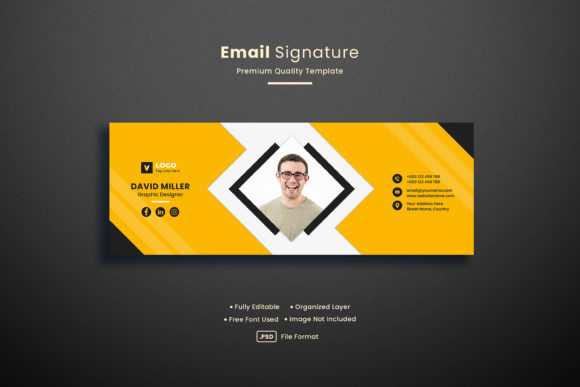Modern Business Email Signature Template for Professional & Personal Use