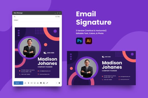 Modern Email Signature Templates for Company Founders