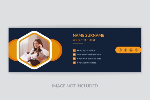 Creative Email Signature Banner Template for Business & Personal Use