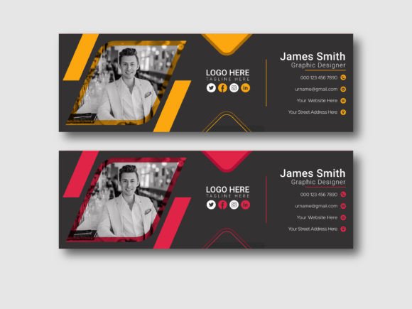 Professional Multi-Purpose Email Signature & Footer Template
