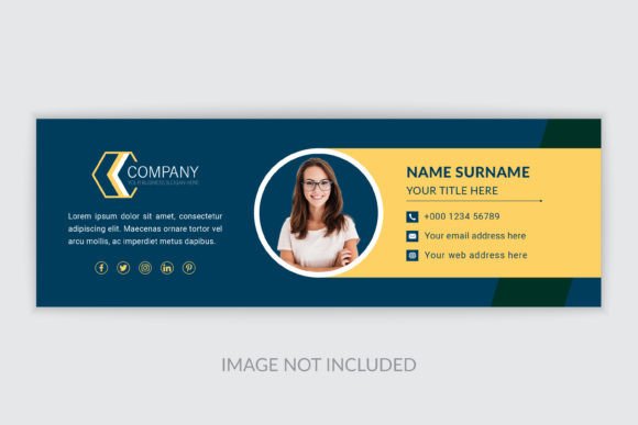 Modern Professional Email Signature Template for Business & Personal Use