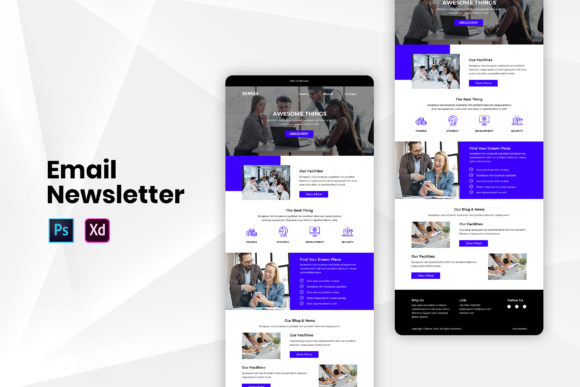 Colorful & Customizable Email Newsletter Templates for Engaging Marketing