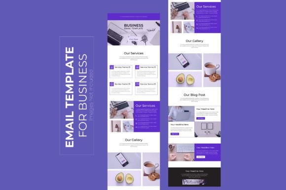 Colorful Mailchimp Email Newsletter Template for Business & Marketing