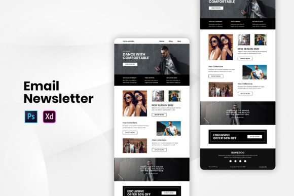 Colorful & Customizable Email Newsletter Template for Memorable Marketing