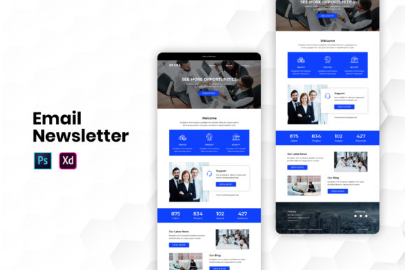 Colorful Editable Email Newsletter Template for Marketing Success