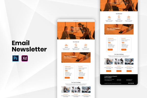 Colorful Editable Email Newsletter Template for Memorable Marketing