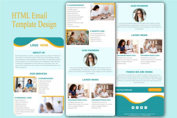 HTML Email Template for Mailchimp and Klaviyo