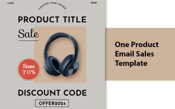 High-Impact Single Product Sale Email Template