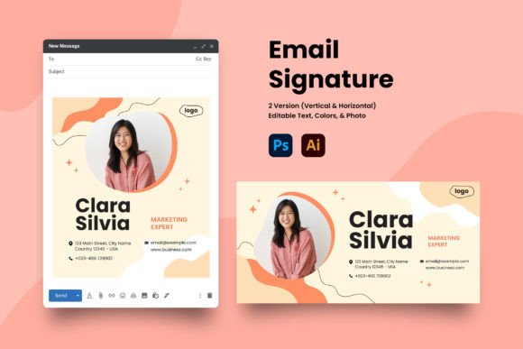 Professional Modern Email Signature Templates Featuring Creative Layouts