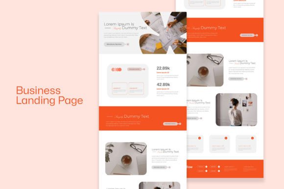 Versatile Business Email Marketing Landing Page with Thank You Templates