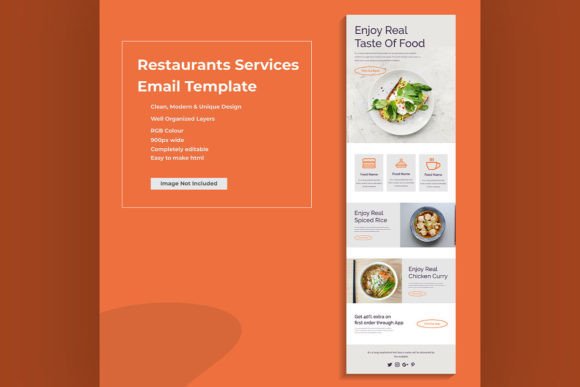 Versatile Food Email Marketing Template for Any Business