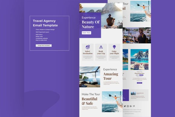 Versatile Travel Email Marketing Template for Businesses