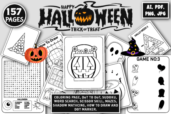 Ultimate Halloween Activity Book for Kids Volume 1