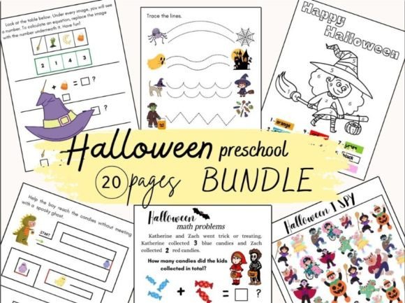Halloween Activity Pack for Preschoolers PDF