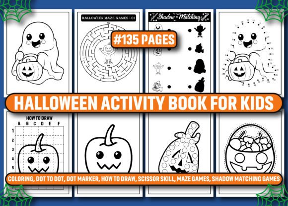 Ultimate Halloween Activity Book for Kids Volume 3: Fun-Filled Coloring and Puzzle Pages