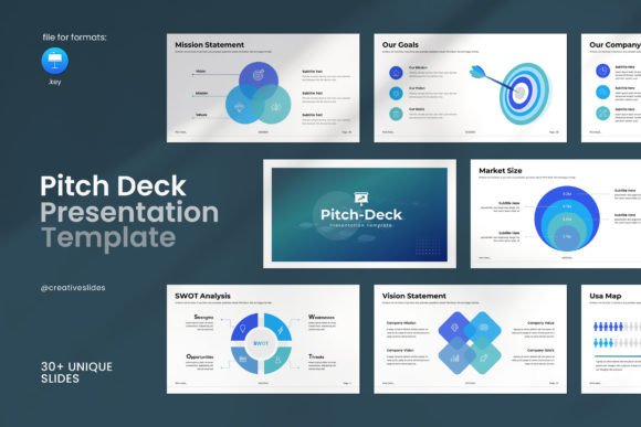 Professional Business Pitch Deck Keynote Template