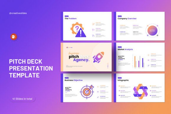 Professional Business Pitch Deck PowerPoint Template – Clean, Creative & Editable