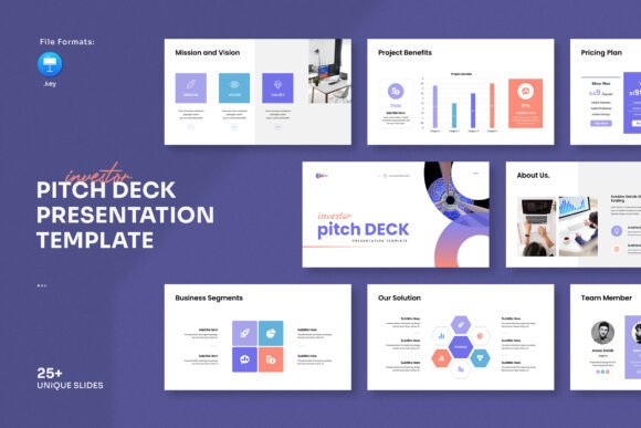 Professional Investor Pitch Deck Keynote Presentation Template