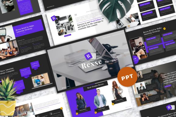 Rexse Pitch Deck Template – Professional, Editable PowerPoint Slides