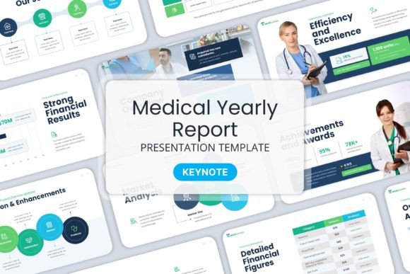 Professional Medical Annual Report Keynote Template